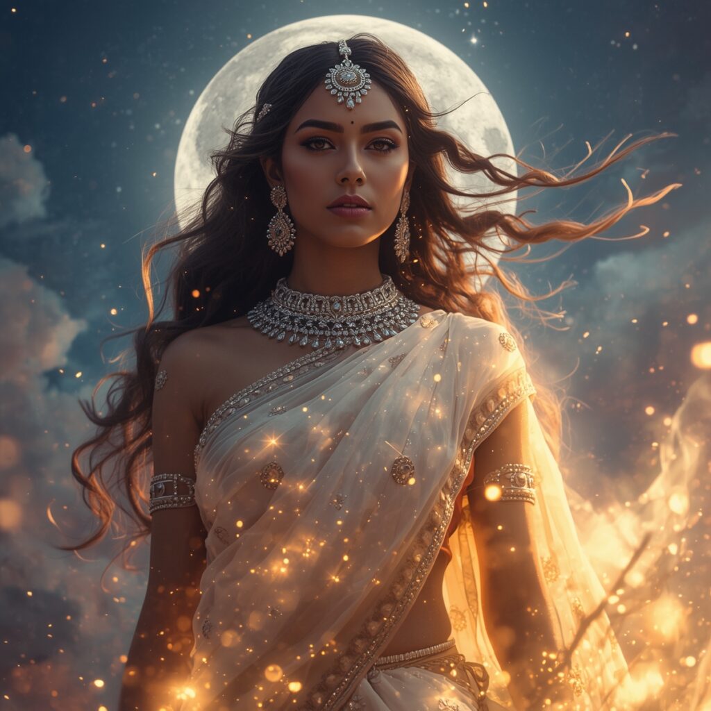 femme indienne lumineuse représentant la confiance et estime de soi